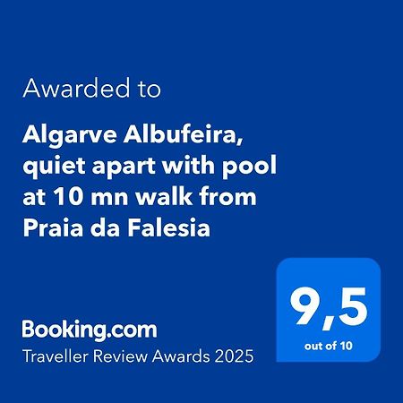 Algarve Albufeira, Quiet Apart With Pool At 10 Mn Walk From Praia Da Falesia Olhos de Agua  Dış mekan fotoğraf