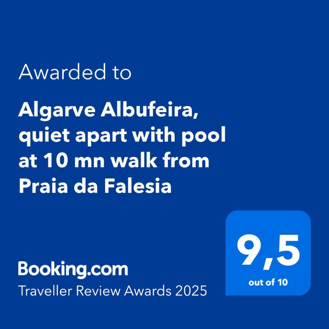Algarve Albufeira, Quiet Apart With Pool At 10 Mn Walk From Praia Da Falesia Olhos de Agua  Dış mekan fotoğraf